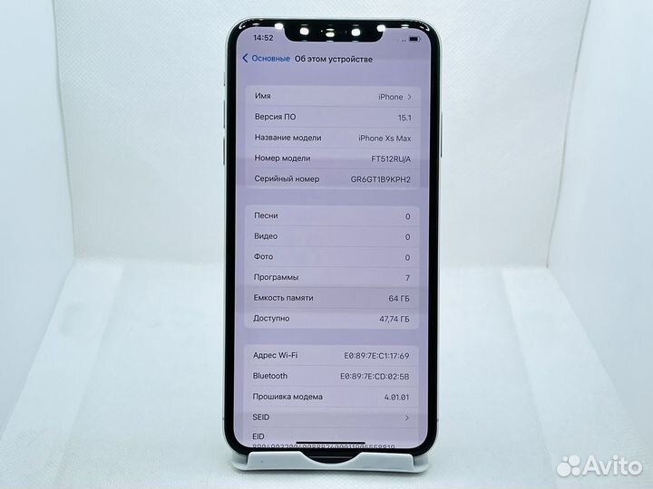 iPhone Xs Max, 64 ГБ