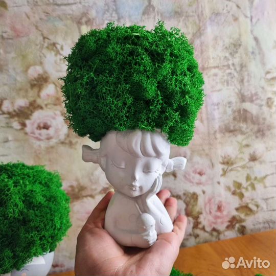 Декор со стабилизированным мхом