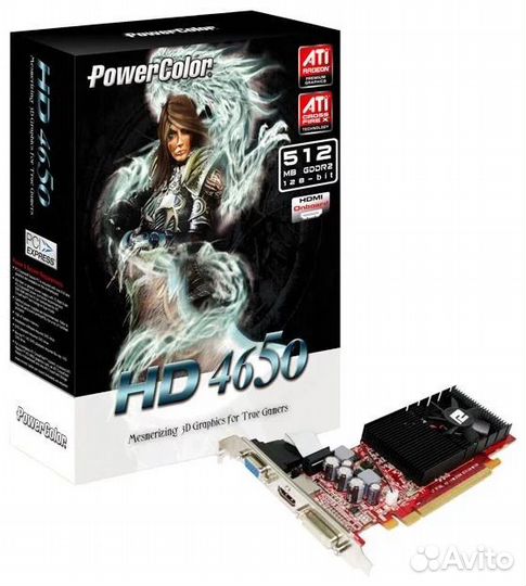 Видеокарта PowerColor Radeon HD 4650 не рабочая