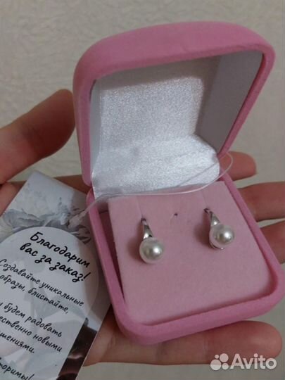 Серьги серебро