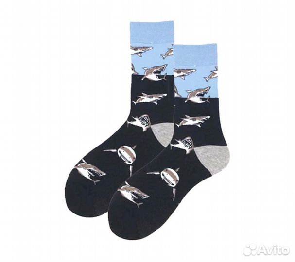 Носки мужские Funfur Shark в наборе 5 пар