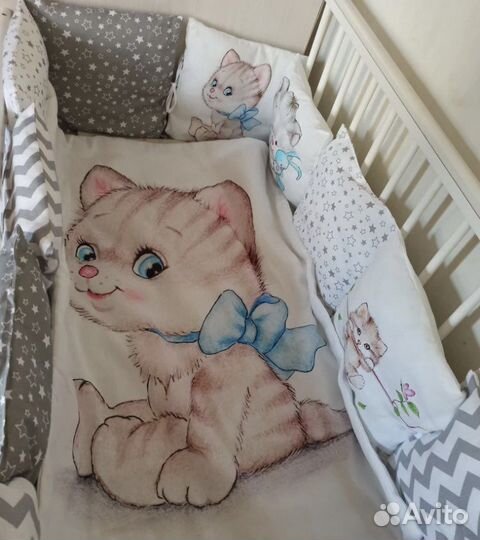 Бортики на кроватку