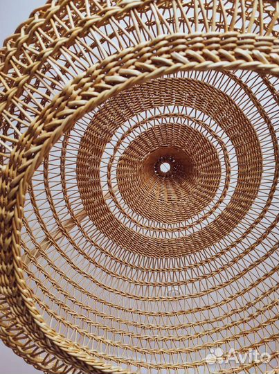 Абажур плетёный