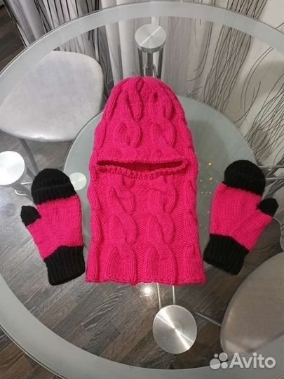 Комплект шапка + варежки