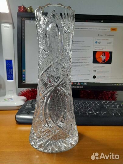 Ваза фужеры сахарница СССР хрусталь