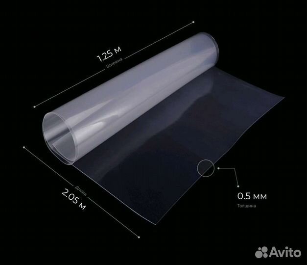 Пластик прозрачный Пэт защитный экран