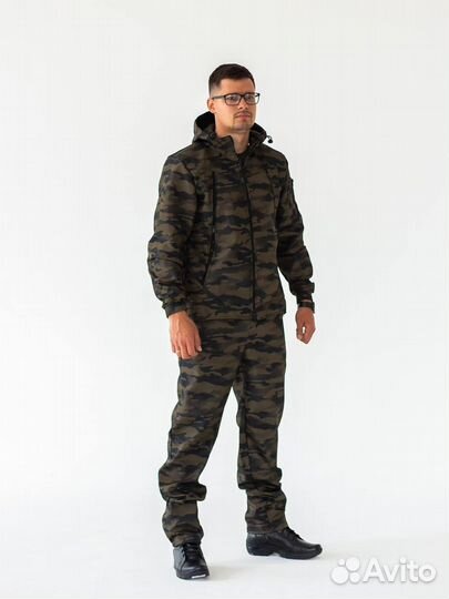 Костюм горка на флисе мужской камуфляж зима лето