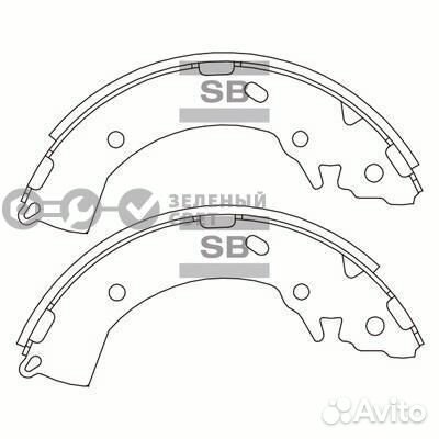 Sangsin brake SA133 Колодки тормозные задние hyund