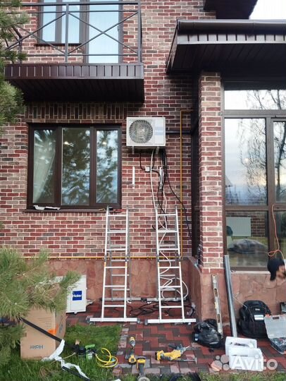 Установка кондиционеров/Закладка трассы/Штробление