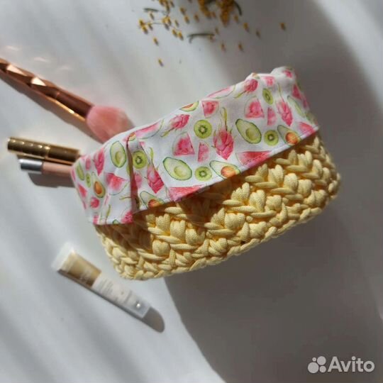 Корзина плетеная для хранения/ручная работа