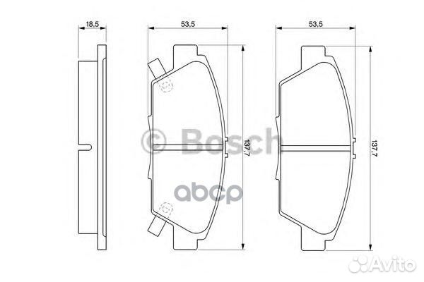 0 986 424 289 Колодки тормозные honda accord/PR