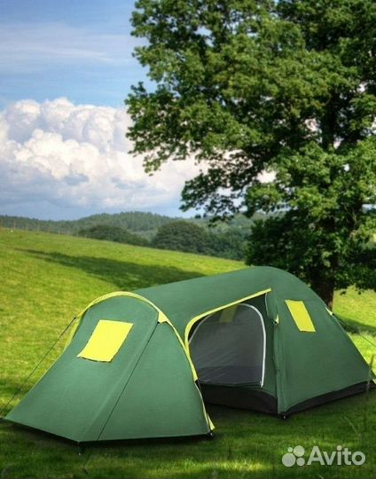 Палатка туристическая 4 местная с тамбуром