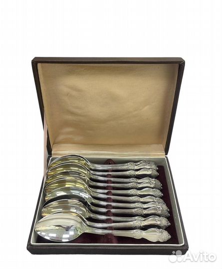 Ложки столовые серебряная роза 12 шт. мнц