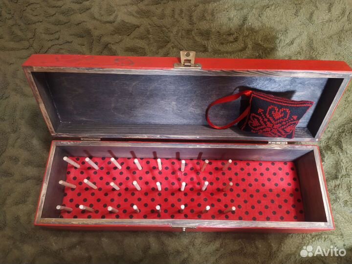 Шкатулка для катушек, рукоделия, органайзер