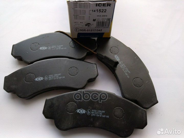 141522 колодки дисковые передние Peugeot Boxe