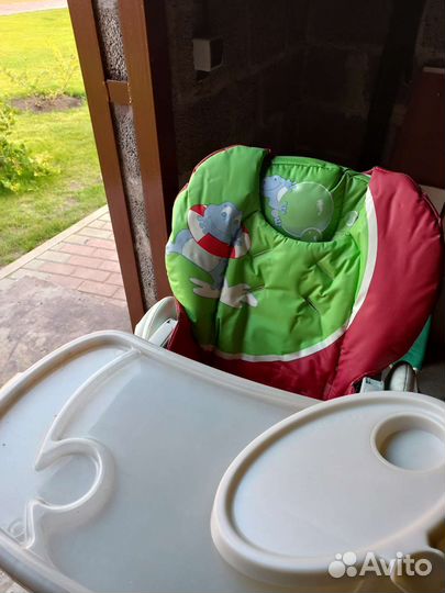 Детский стульчик для кормления chicco polly