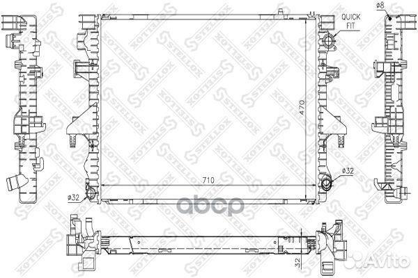 10-26430-SX радиатор системы охлаждения VW T5