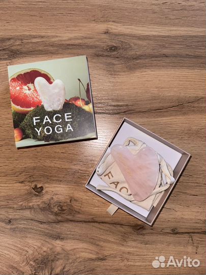 Гуаша Face Yoga массажер для лица розовый кварц