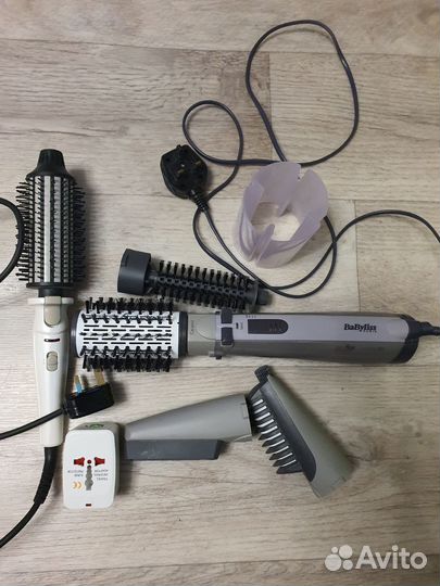 Фен щетка вращающаяся babyliss и плойка