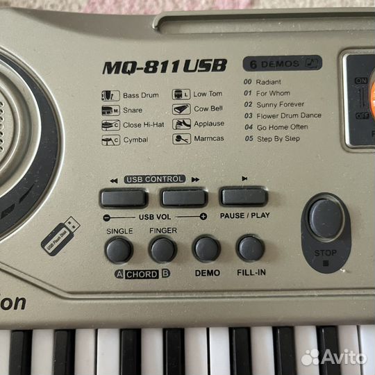 Детский синтезатор с микрофоном