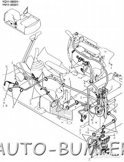 Kobelco SK210 Жгут проводов