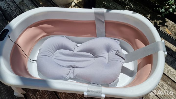Ванночка для купания складная с термометром