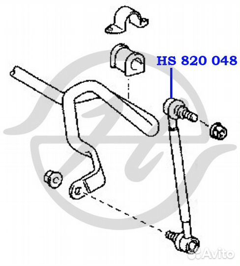 Тяга стабилизатора перед прав / лев toyota