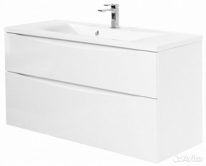 Тумба с раковиной BelBagno Marino-H60 120-BB1200/450-LV-MR-PR Bianco Lucido