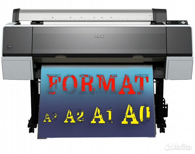 Широкоформатная печать чертежей, плакатов, фото