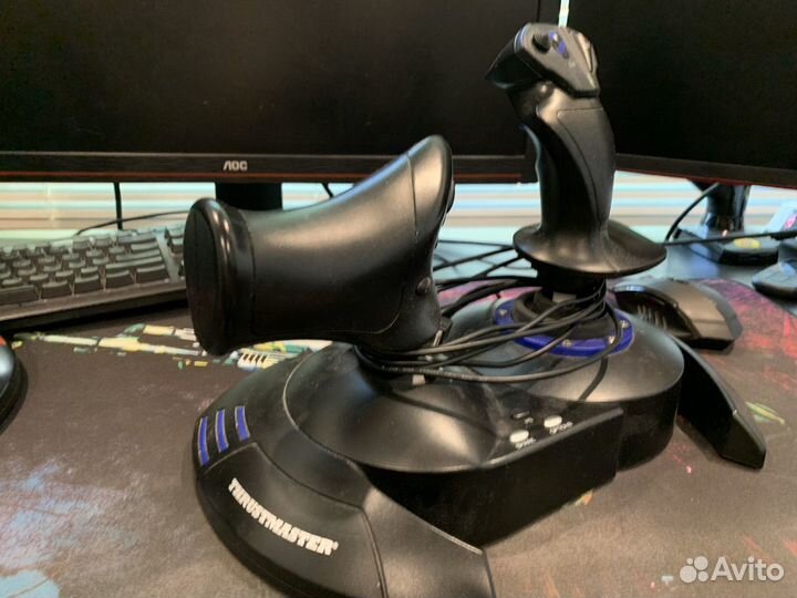 Джойстик авиа Thrustmaster на пк и PS4