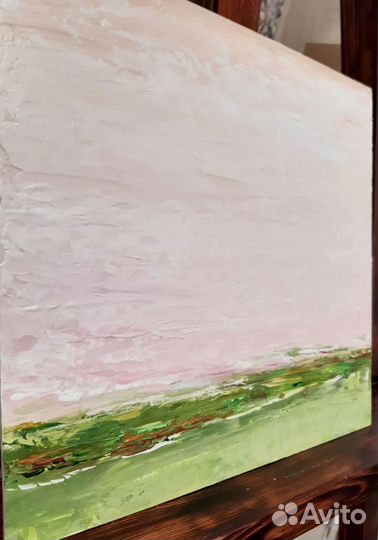 Интерьерная картина абстракция в пастельных тонах