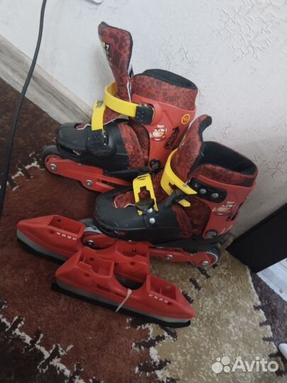 Коньки ролики 2 в 1