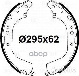 Колодки торм. для а/м Toyota Land Cruiser 80 89