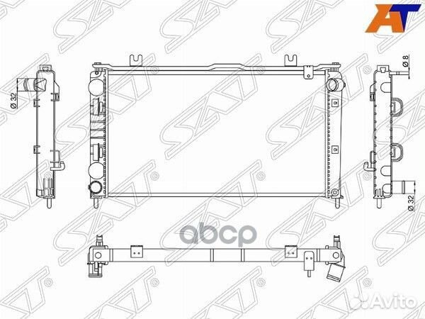 Радиатор Datsun mi-Do 14- / on-DO 14-19 / LADA