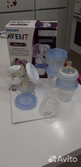 Молокоотсос avent ручной+ниблера 2+пеленки+пустышк