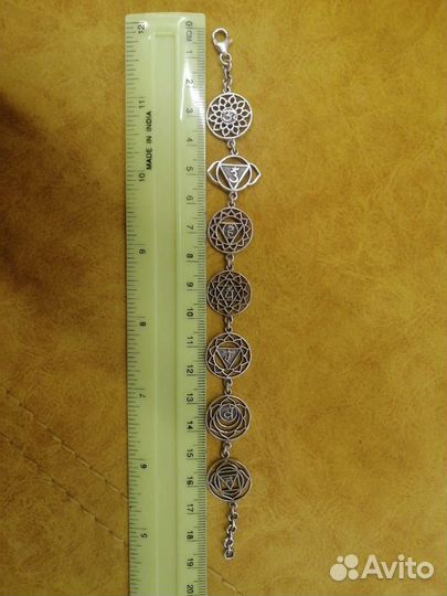 Браслет чакры серебро