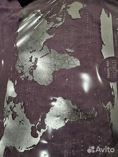 Скретч карта мира Travel Map Air World 1DEA.ME