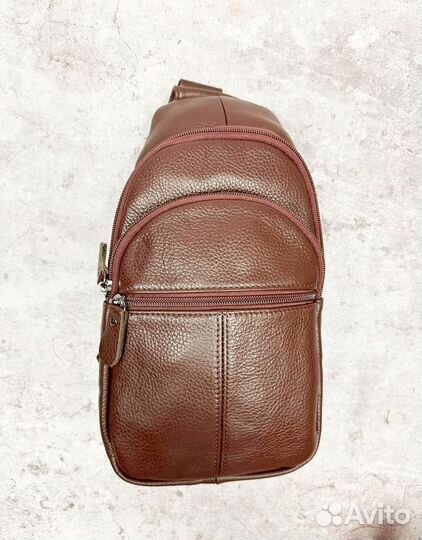 Сумка барсетка мужская натуральная кожа