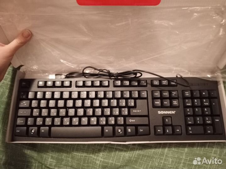 Клавиатура проводная (USB) sonnen kb-330