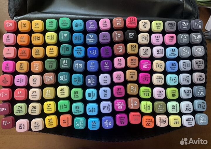 Маркеры для скетчинга, 120шт