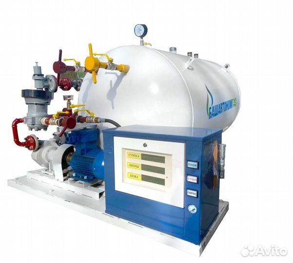 Мобильная передвижная газовая заправка агзс