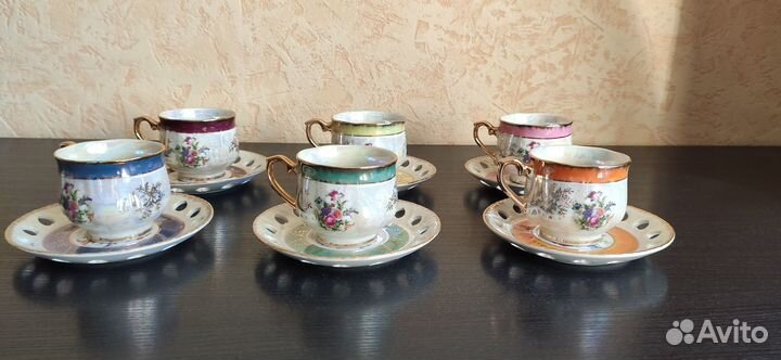 Японский чайный сервиз 6 персон. Редкий/винтажный