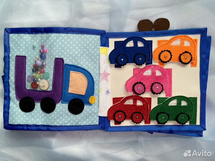 Книга развивайка из фетра
