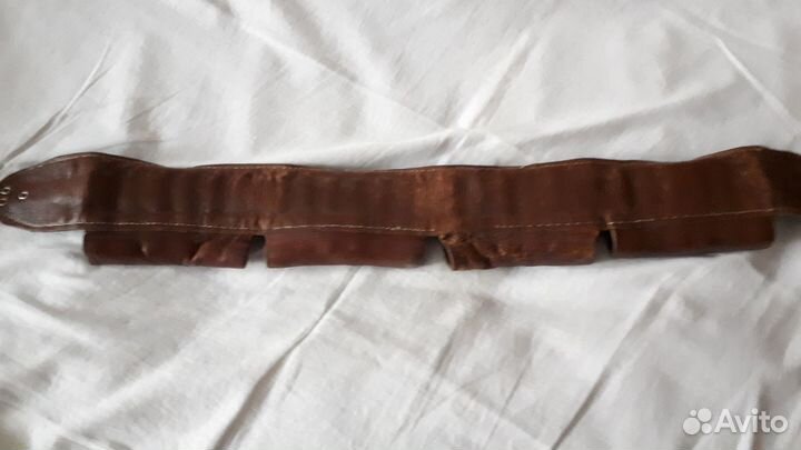 Патронташ охотничий кожаный бу