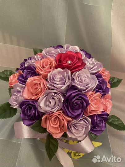 Корзинки с розами, ручная работа