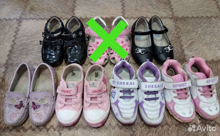 Кроссовки, кеды, туфельки 17-17,5 см по стельке