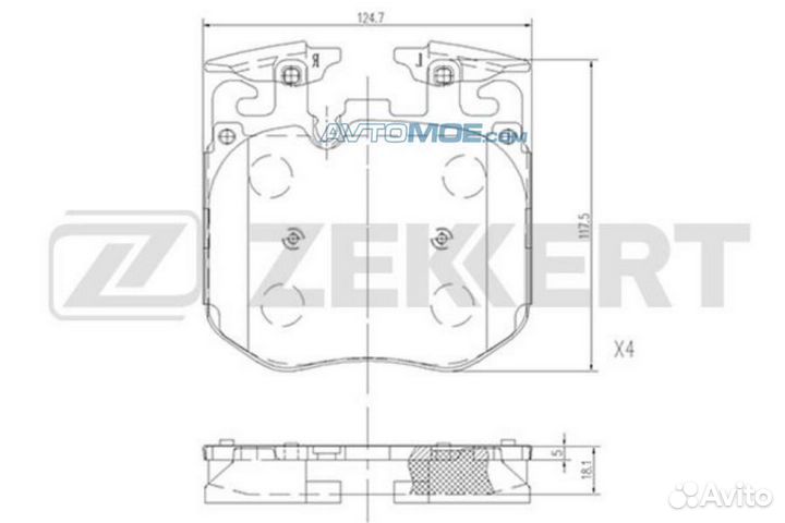 Колодки торм. диск. передн. BMW 3 (G20) 18- 5 (G30