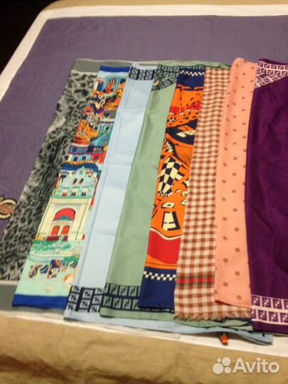 Шерстяные и шелковые платки новые, много