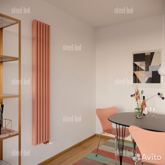 Вертикальный дизайн радиатор Steel V от производит