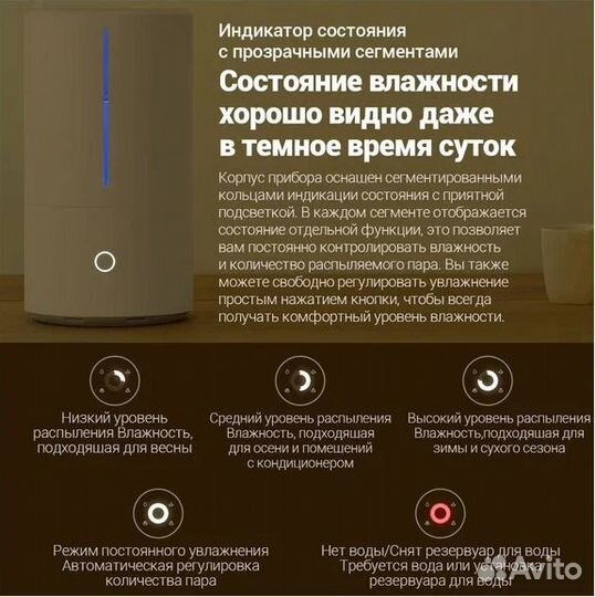 Увлажнитель воздуха xiaomi humidifier SKV4140GL